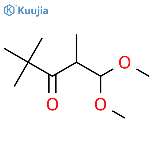 1,1-dimethoxy-2,4,4-trimethylpentan-3-one structure