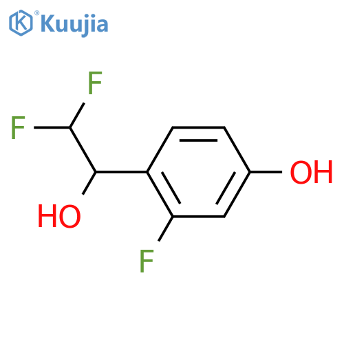4-(2,2-difluoro-1-hydroxyethyl)-3-fluorophenol structure