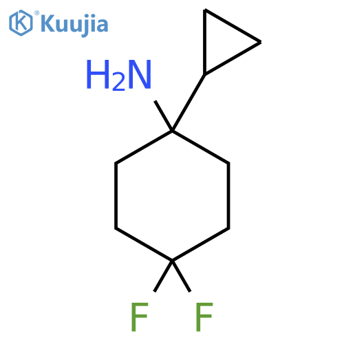 1-cyclopropyl-4,4-difluorocyclohexan-1-amine structure