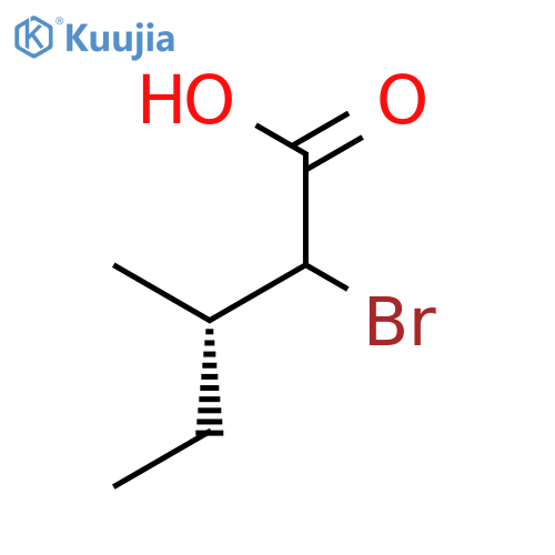 Pentanoic acid, 2-bromo-3-methyl-, (3S)- structure
