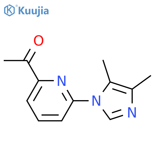 1-6-(4,5-dimethyl-1H-imidazol-1-yl)pyridin-2-ylethan-1-one structure