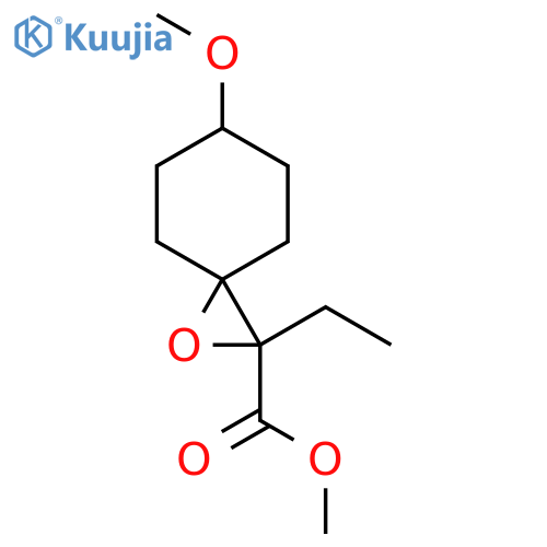 Methyl 2-ethyl-6-methoxy-1-oxaspiro[2.5]octane-2-carboxylate structure