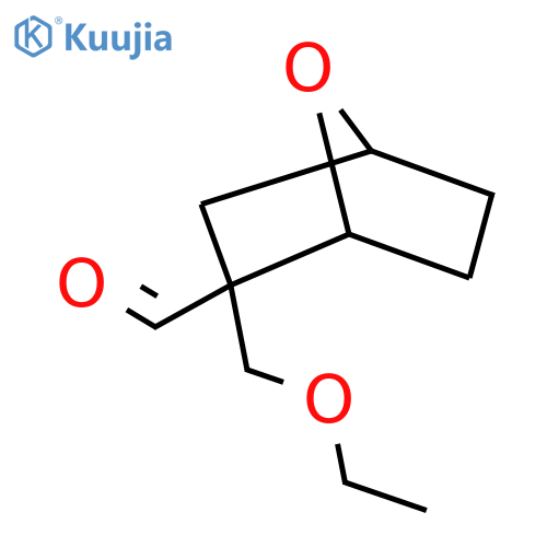 2-(ethoxymethyl)-7-oxabicyclo2.2.1heptane-2-carbaldehyde structure