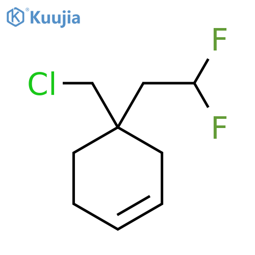 4-(Chloromethyl)-4-(2,2-difluoroethyl)cyclohexene structure