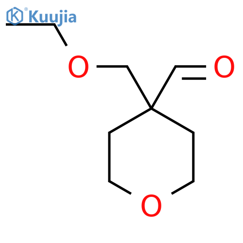 4-(ethoxymethyl)oxane-4-carbaldehyde structure