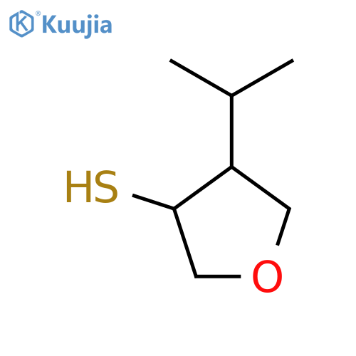 4-(propan-2-yl)oxolane-3-thiol structure