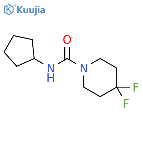 N-cyclopentyl-4,4-difluoropiperidine-1-carboxamide structure