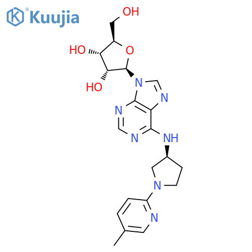 Adenosine, N-[(3S)-1-(5-methyl-2-pyridinyl)-3-pyrrolidinyl]- structure