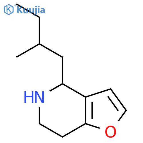 4-(2-methylbutyl)-4H,5H,6H,7H-furo3,2-cpyridine structure