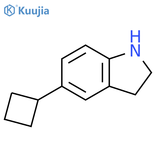 1H-Indole, 5-cyclobutyl-2,3-dihydro- structure