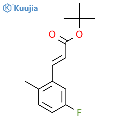 tert-butyl (2E)-3-(5-fluoro-2-methylphenyl)prop-2-enoate structure