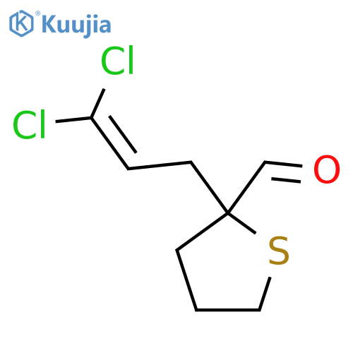 2-(3,3-dichloroprop-2-en-1-yl)thiolane-2-carbaldehyde structure