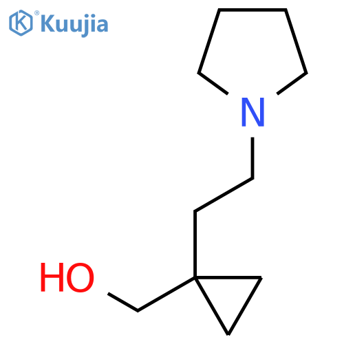 {1-2-(pyrrolidin-1-yl)ethylcyclopropyl}methanol structure