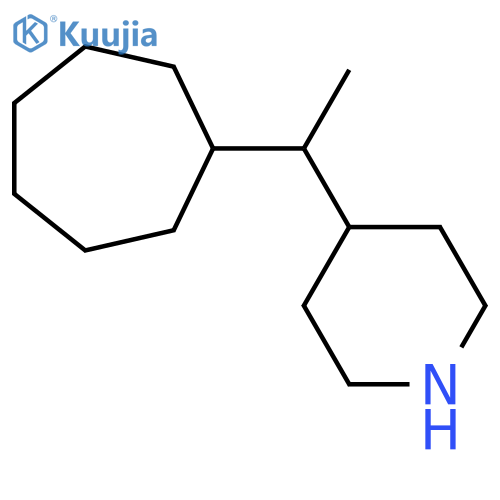 4-(1-cycloheptylethyl)piperidine structure