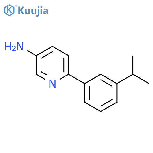 3-Pyridinamine, 6-[3-(1-methylethyl)phenyl]- structure