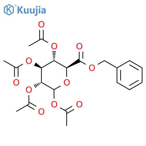D-GLUCOPYRANURONIC ACID, PHENYLMETHYL ESTER, TETRAACETATE structure