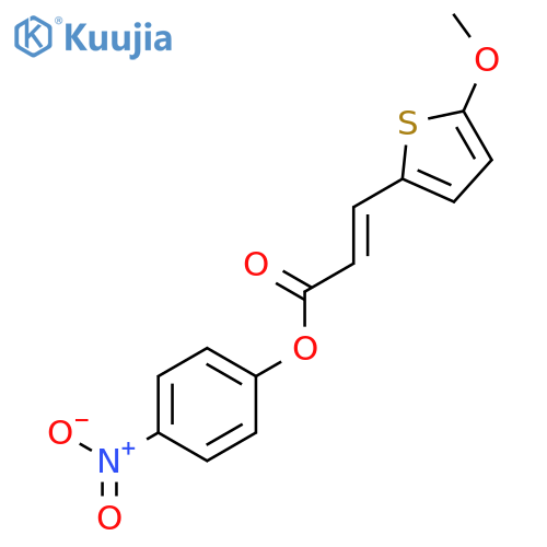 2-Propenoic acid, 3-(5-methoxy-2-thienyl)-, 4-nitrophenyl ester structure