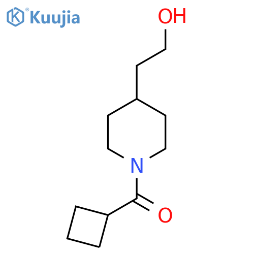 Cyclobutyl(4-(2-hydroxyethyl)piperidin-1-yl)methanone structure