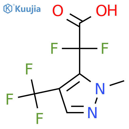 2,2-difluoro-2-1-methyl-4-(trifluoromethyl)-1H-pyrazol-5-ylacetic acid structure