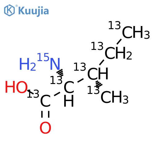 L-Isoleucine-13C6, 15N structure
