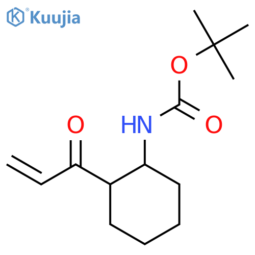 tert-butyl N-[2-(prop-2-enoyl)cyclohexyl]carbamate structure