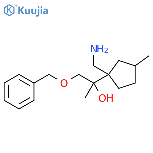 Cyclopentanemethanol, 1-(aminomethyl)-α,3-dimethyl-α-[(phenylmethoxy)methyl]- structure