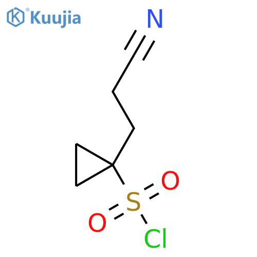 1-(2-cyanoethyl)cyclopropane-1-sulfonyl chloride structure
