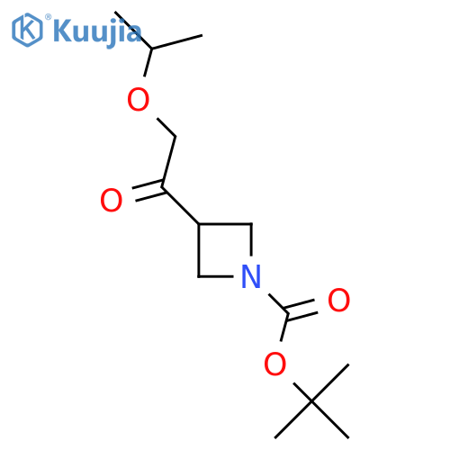 Tert-butyl 3-[2-(propan-2-yloxy)acetyl]azetidine-1-carboxylate structure