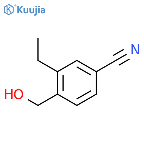 3-Ethyl-4-(hydroxymethyl)benzonitrile structure