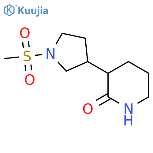 3-(1-Methanesulfonylpyrrolidin-3-yl)piperidin-2-one structure