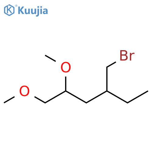 Hexane, 4-(bromomethyl)-1,2-dimethoxy- structure