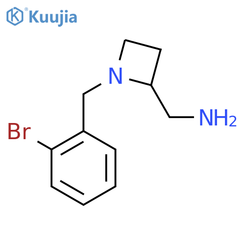{1-(2-bromophenyl)methylazetidin-2-yl}methanamine structure