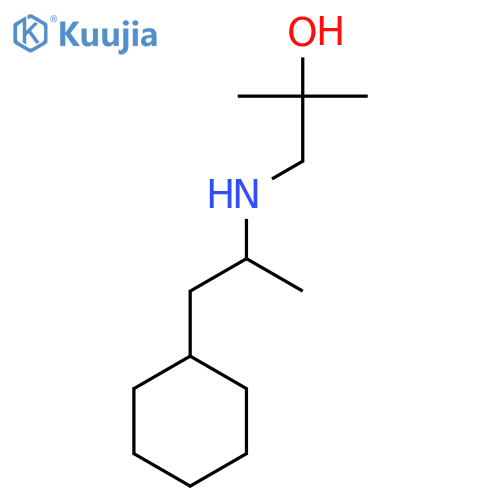 1-(1-cyclohexylpropan-2-yl)amino-2-methylpropan-2-ol structure