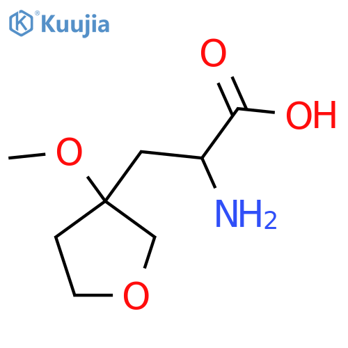 2-amino-3-(3-methoxyoxolan-3-yl)propanoic acid structure