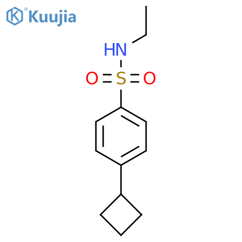 4-cyclobutyl-N-ethylbenzene-1-sulfonamide structure