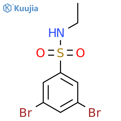 3,5-dibromo-N-ethylbenzene-1-sulfonamide structure