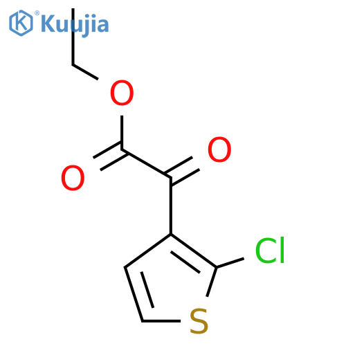 Ethyl 2-(2-chlorothiophen-3-yl)-2-oxoacetate structure