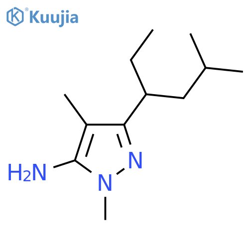 1,4-dimethyl-3-(5-methylhexan-3-yl)-1H-pyrazol-5-amine structure