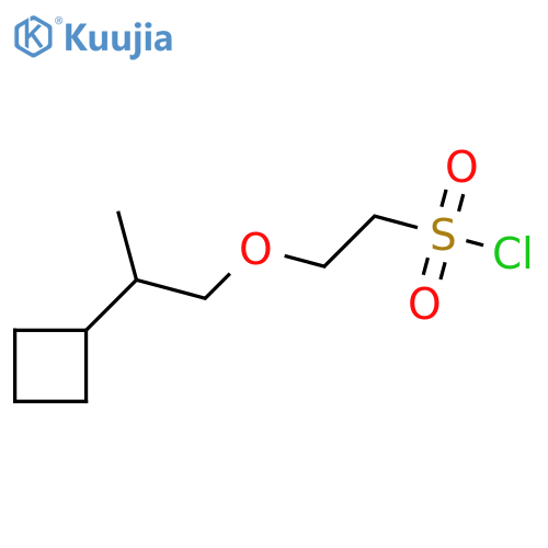2-(2-Cyclobutylpropoxy)ethane-1-sulfonyl chloride structure