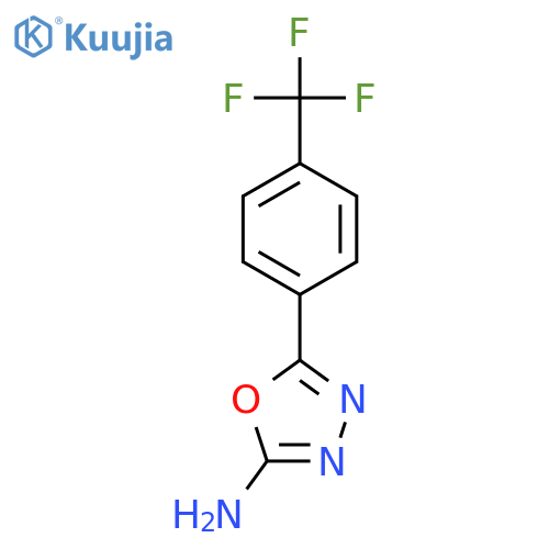 5-[4-(trifluoromethyl)phenyl]-1,3,4-oxadiazol-2-amine structure