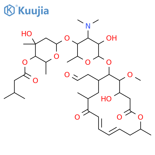 Leucomycin V,9-deoxy-9-oxo-, 4B-(3-methylbutanoate) structure