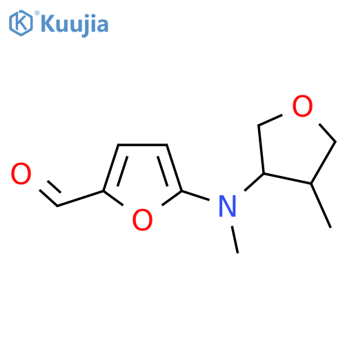 5-[Methyl(4-methyloxolan-3-yl)amino]furan-2-carbaldehyde structure