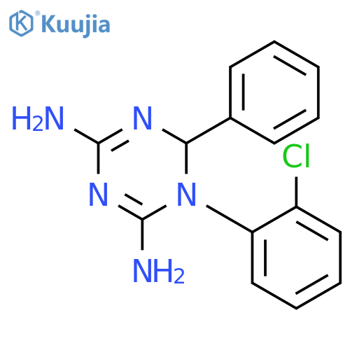 1-(2-chlorophenyl)-2-phenyl-2h-1,3,5-triazine-4,6-diamine;hydrochloride structure