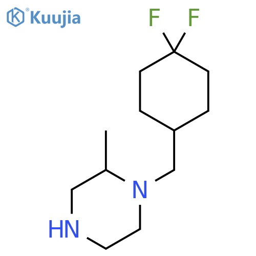 1-[(4,4-Difluorocyclohexyl)methyl]-2-methylpiperazine structure