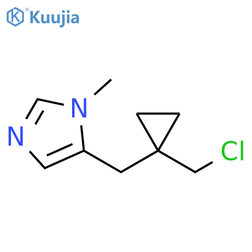 1H-Imidazole, 5-[[1-(chloromethyl)cyclopropyl]methyl]-1-methyl- structure