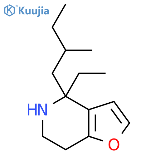 4-ethyl-4-(2-methylbutyl)-4H,5H,6H,7H-furo3,2-cpyridine structure