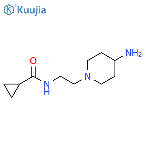 Cyclopropanecarboxamide, N-[2-(4-amino-1-piperidinyl)ethyl]- structure