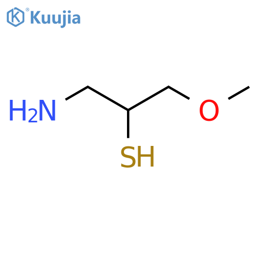 1-amino-3-methoxypropane-2-thiol structure