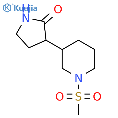 3-(1-Methanesulfonylpiperidin-3-yl)pyrrolidin-2-one structure