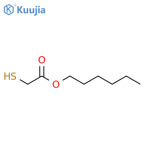Acetic acid,2-mercapto-, hexyl ester structure